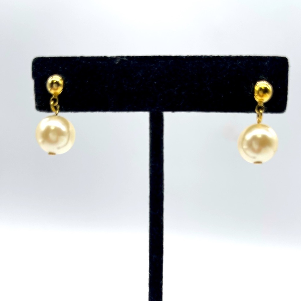 Faux Pearls Dangle Drop Earrings